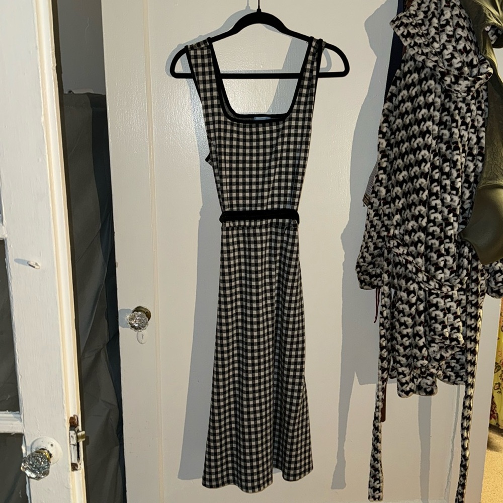 Like new Draper James RSVP Blk/White Gingham Sleeveless Maxi Dress 👗 Sz. XL